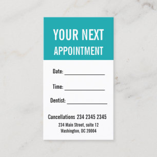 Understated Elegance BOLD Appointment Reminder