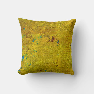 Understated Luxe Classy Gold Art Throw Pillow