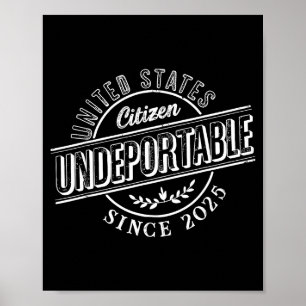 Undertable 2025 New Us Citizen Citizenship Gift Poster