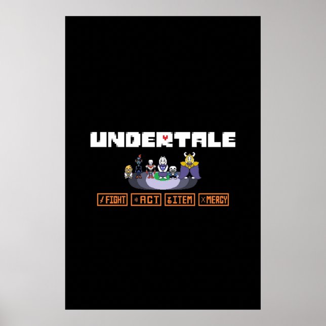 Undertale  Characters Poster (Front)