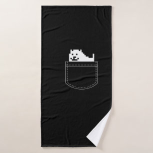 Undertale Dog Pocket Tee Bath Towel