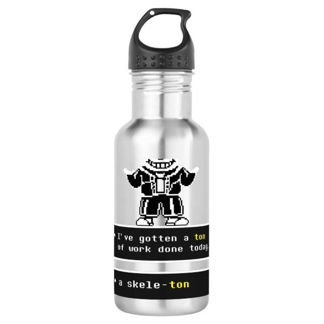 Undertale Sans  710 Ml Water Bottle (Front)