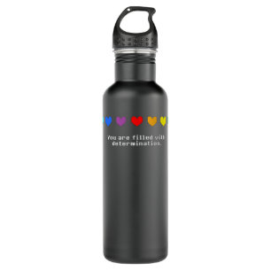 Undertale - You are Filled with Determination.  710 Ml Water Bottle