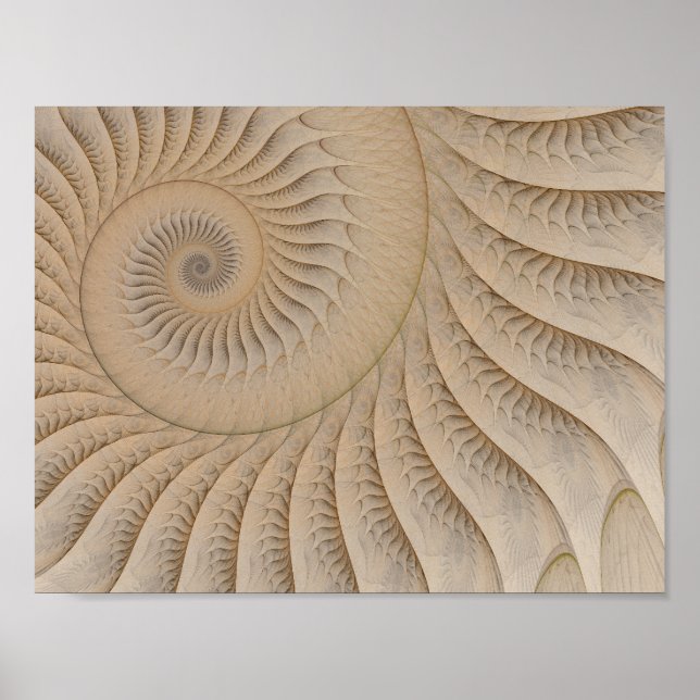 Undertow Abstract Spiral Poster (Front)