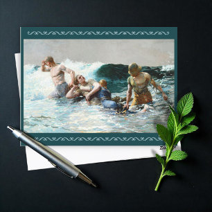 Undertow by  Winslow Homer  Holiday Postcard