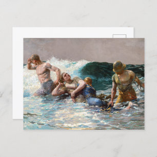 Undertow Winslow Homer Postcard
