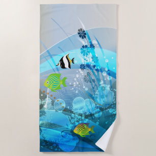 Underwater 1 Beach Towel