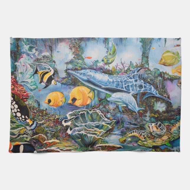 Underwater 27 Kitchen Towels (Horizontal)