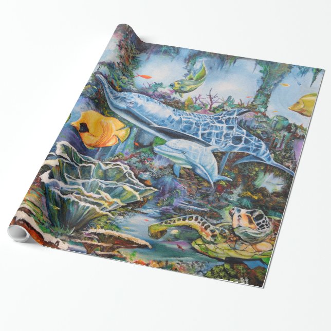 Underwater 27 Wrapping Paper (Unrolled)