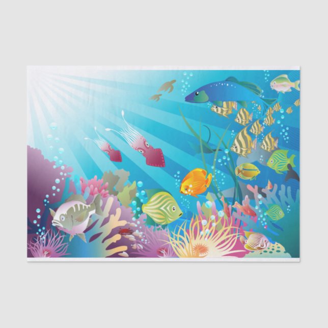 Underwater 2 tissue paper (Front)