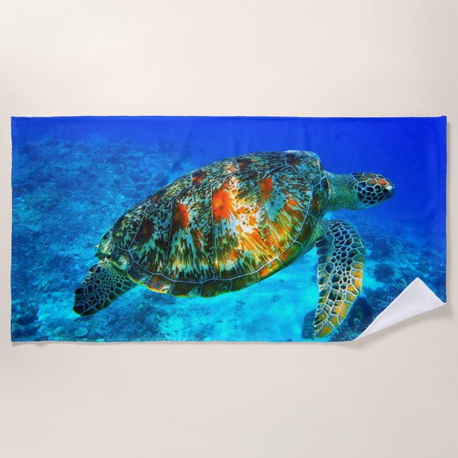 Underwater 30 Beach Towel (Front)