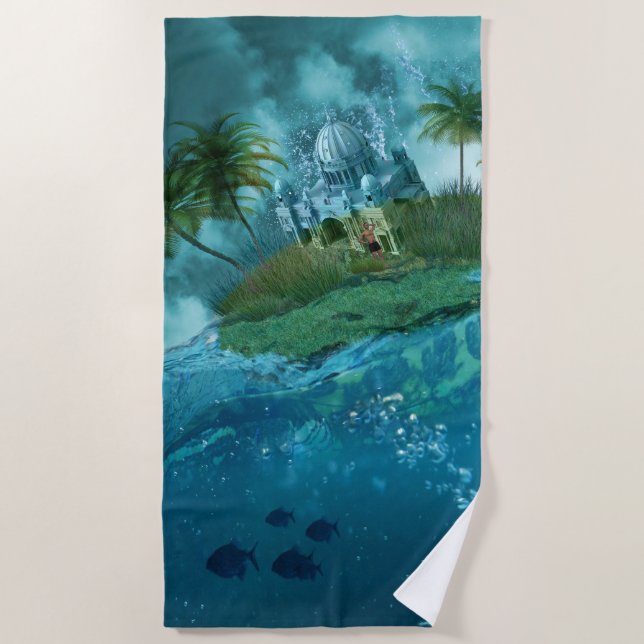 Underwater 32 Beach Towel (Front)