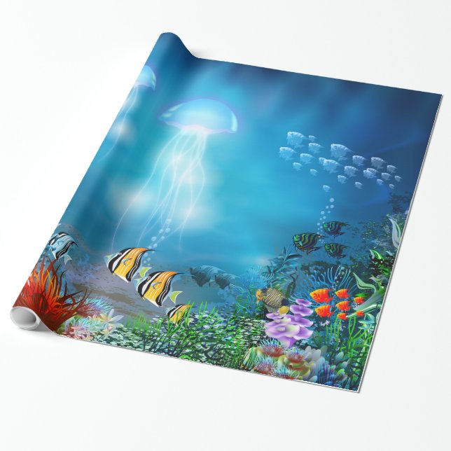 Underwater 7 Wrapping Paper (Unrolled)