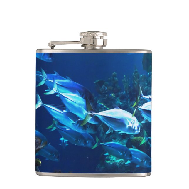 Underwater 8 Wrapped Flask (Front)