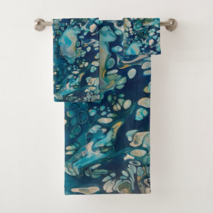 Underwater Abstract Fantasy  Bath Towel Set