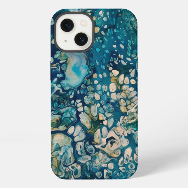 Underwater Abstract Fantasy   iPhone Case (Back)
