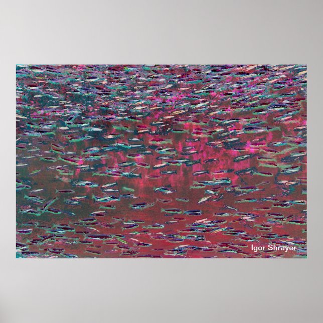 Underwater Abstract - Piece 7 (Watercolor) Poster (Front)