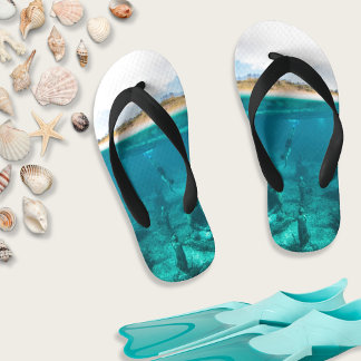Underwater Adventure Swimming Kid's Flip Flops