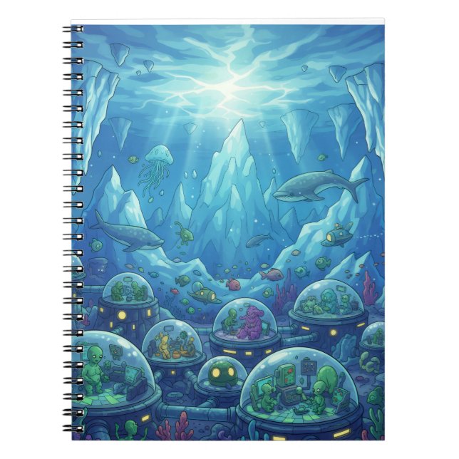 Underwater Alien City Notebook (Front)