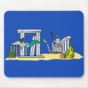 Underwater Ancient ruins Mouse Pad