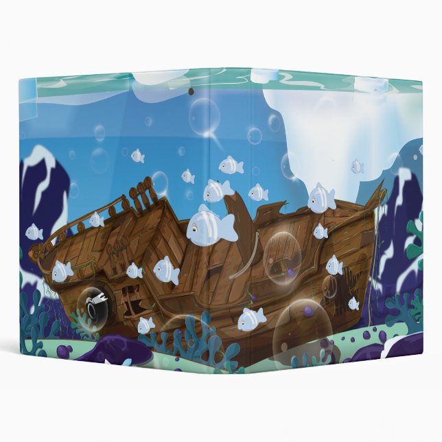 Underwater Arctic Shipwreck Binder (Background)