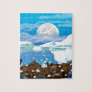 Underwater Arctic Shipwreck Jigsaw Puzzle