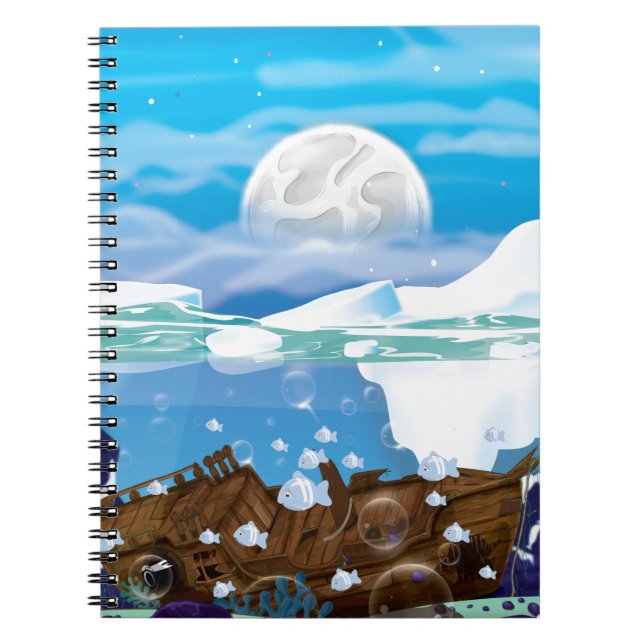 Underwater Arctic Shipwreck Notebook (Front)