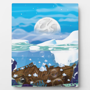 Underwater Arctic Shipwreck Plaque