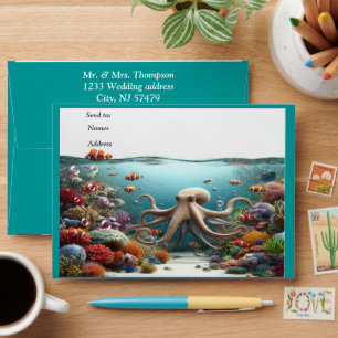 Underwater Art of Fish & Coral in Acrylic Envelope