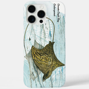 Underwater Beautiful Hand-Painted Ornate Eagle Ray iPhone 16 Pro Max Case