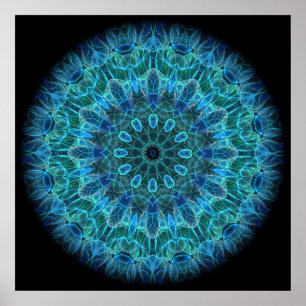 Underwater Beauty kaleidoscope Poster