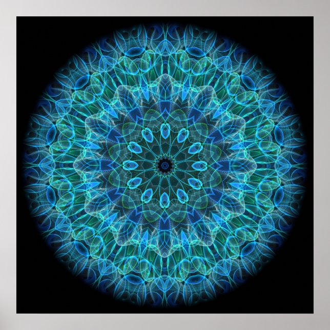 Underwater Beauty kaleidoscope Poster (Front)