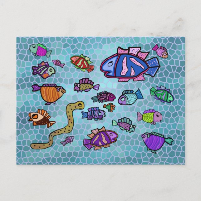 Underwater Blue Heaven Postcards (Front)