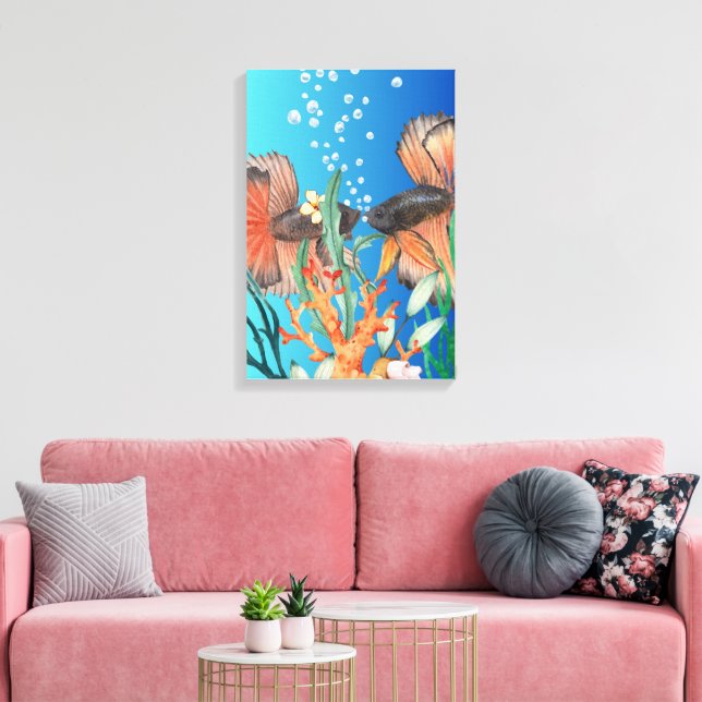 Underwater Canvas Print (Insitu(LivingRoom))