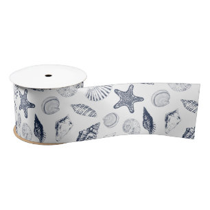 Underwater creatures satin ribbon