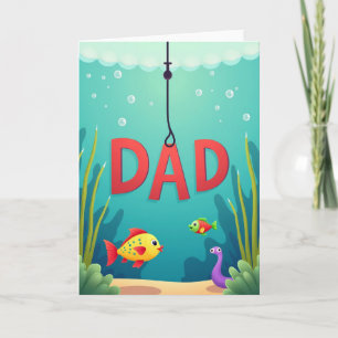 Underwater Dad Tribute Card