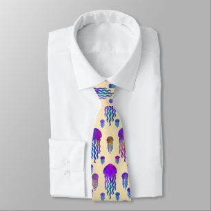 Underwater Dancing Rainbows Silk Tie