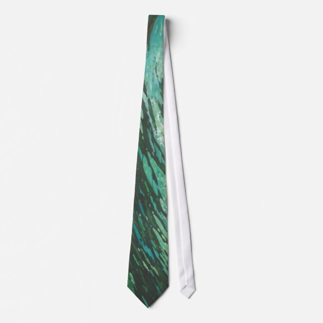 Underwater Dive Silk Tie by Margaret Juul (Front)