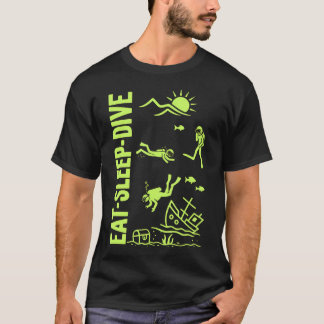 Underwater-Diving Scuba-Divers Water-Sports Scuba- T-Shirt