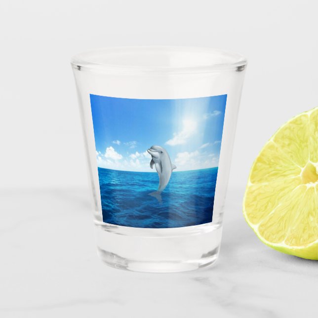 Underwater Dolphin Glass (Front)