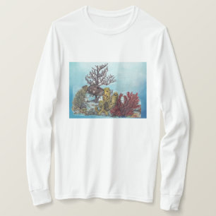Underwater Endangered Coral Reef Print T-Shirt