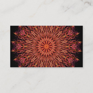 Underwater fire kaleidoscope business card