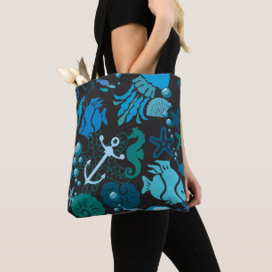 Underwater Fish and Sea Shells Tote Bag