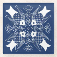 Underwater Fish Design with Blue Background