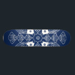 Underwater Fish Design with Blue Background Skateboard<br><div class="desc">A meeting of the fish minds, this design showcases an underwater scene complete with seashells on a blue background. A great gift for an ichthyologist or anyone who loves the sight of fish having a swim!</div>