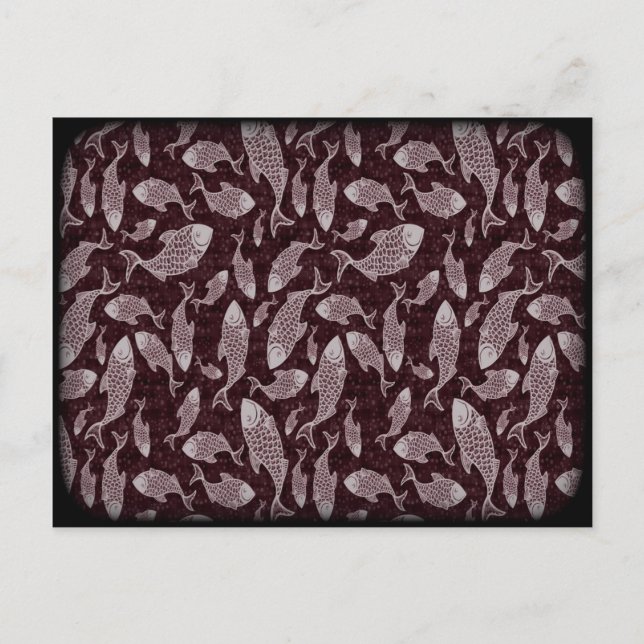 Underwater Fish Pattern Postcard (Front)