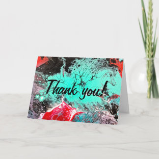 “Underwater flora and playful fauna” Thank you Card