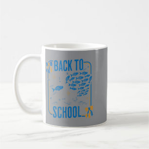 Underwater Fun Colourful School Of Fish Coffee Mug
