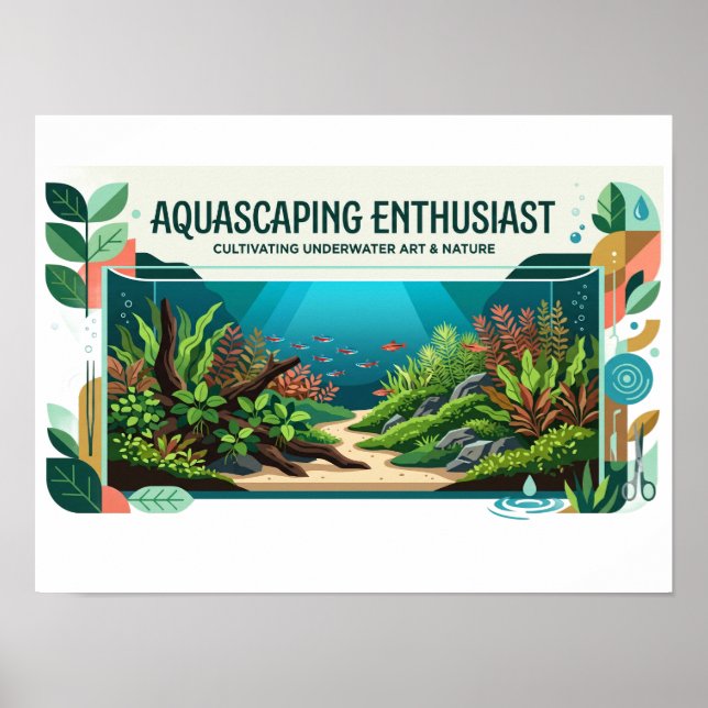 Underwater Garden Aquascaping Poster (Front)