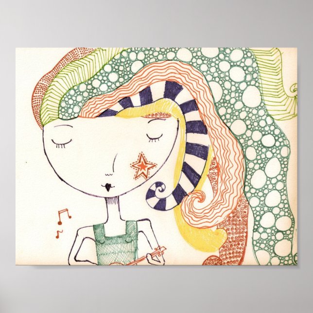 underwater hippie poster (Front)